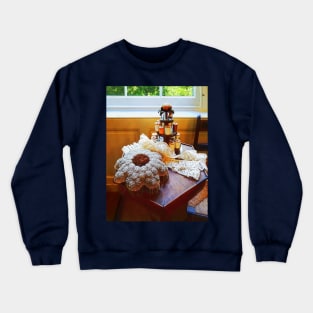 Thread Carousel and Lace Crewneck Sweatshirt